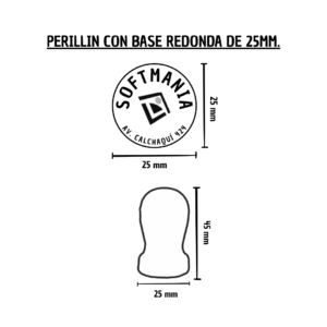 Perillin con Base redonda de 25 mm (Foliador): imagen 2