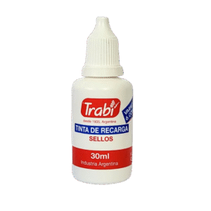 Tinta para Sello Trabi 30ml Negro – Pigmentación y Resistencia Únicas