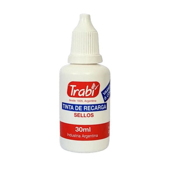 Tinta para Sello Trabi 30ml Negro – Pigmentación y Resistencia Únicas