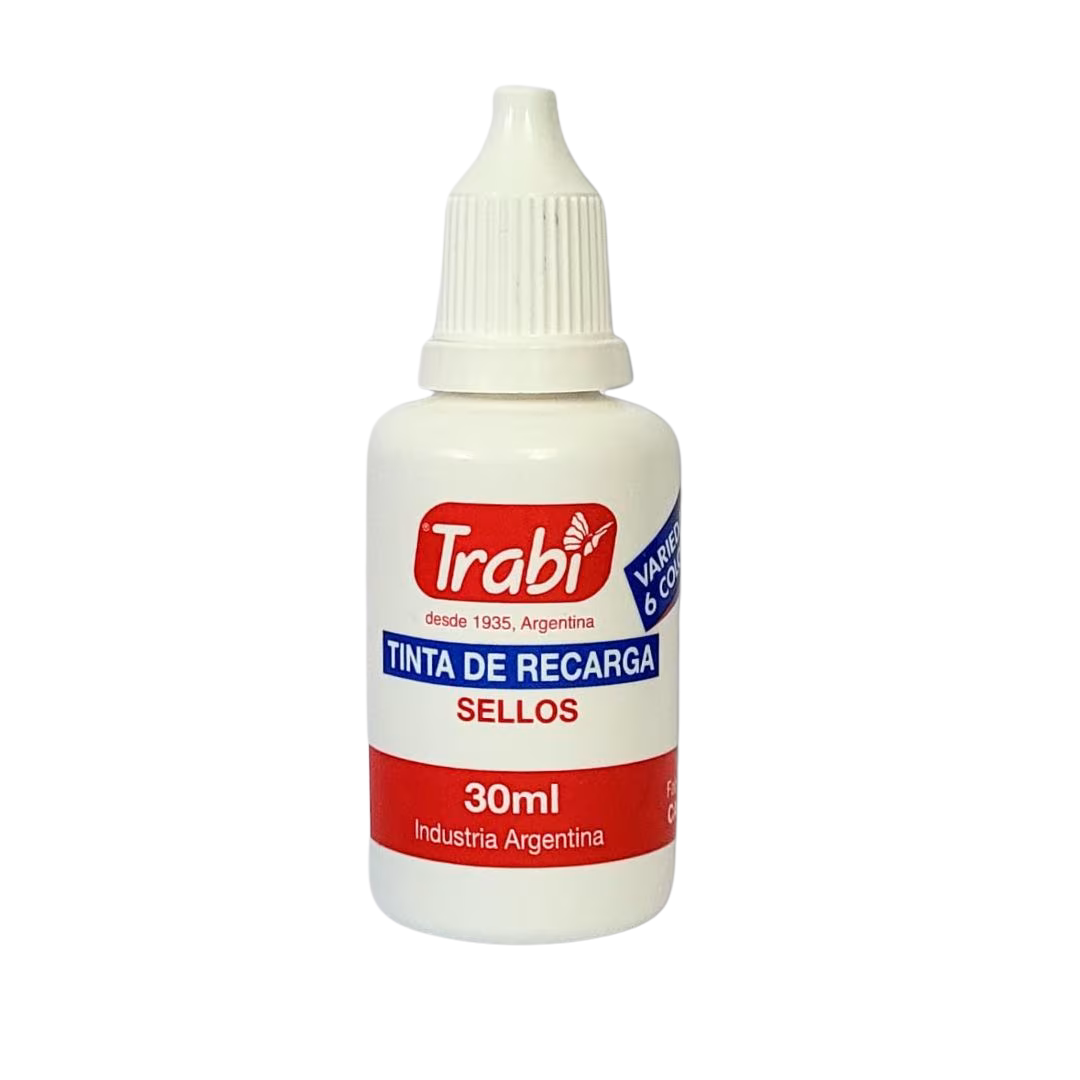 Tinta para Sello Trabi 30ml Negro – Pigmentación y Resistencia Únicas: imagen 1
