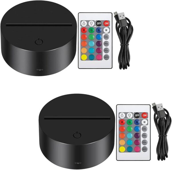 Lampara Led RGB con Grabado en Acrilico