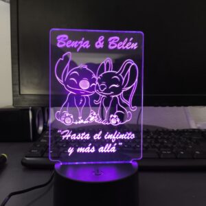 Lampara Led RGB con Grabado en Acrilico: imagen 8
