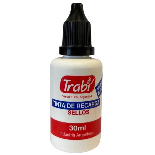 Tinta para Sello Trabi 30ml Negro – Pigmentación y Resistencia Únicas