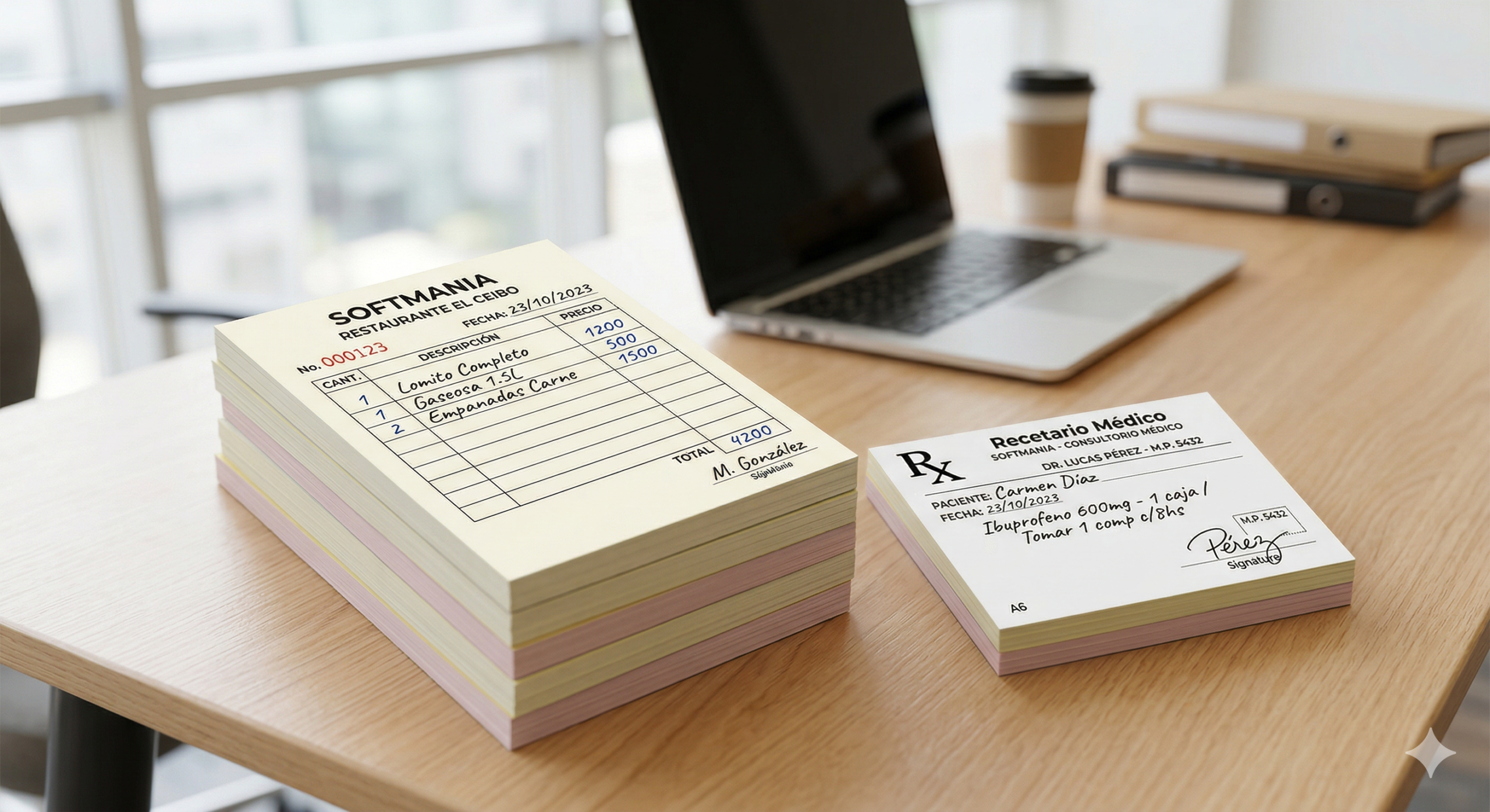 Impresión de Talonarios (Comandas, Remitos y Recetarios): imagen 1